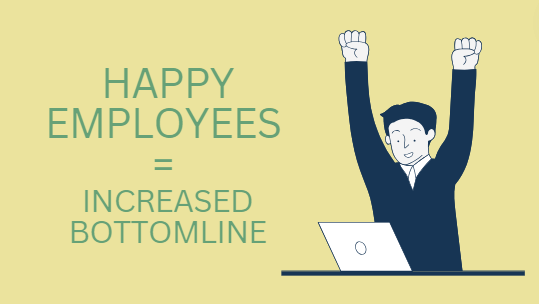 Happy employees using HR Cottage